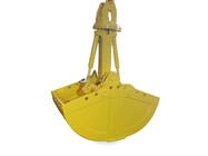 JS360LC PC360 Clamshell Excavator Bucket , Yellow Excavator Clam Bucket