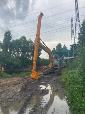 iki bölüm teleskopik bom teleskopik kol beton pompası ekskavatör uzun erişimli bom