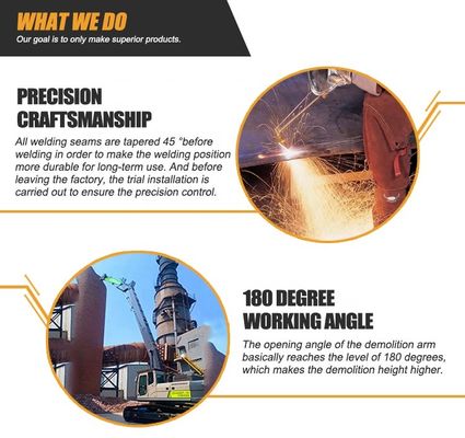 için Q355B Q690D Yıkım Ekskavatörü Uzun Uzanma Bomu