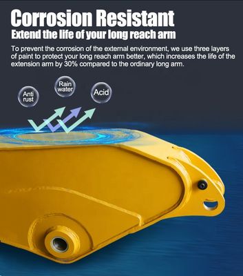 22m pas geçirmez uzun mini kazıcı uzun kol Komatsu Hitachi  vb için