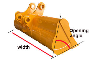 Komatsu Min Ekskavatör Çamur Kanalı Temizleme Kovası Q355B NM400 HARDOX500