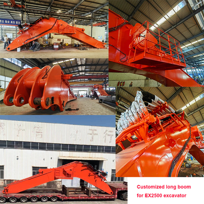 Zoomlion Hitachi Komatsu CAT için 20-250ton Ekskavatör Uzun Kol 12 16 24 30M