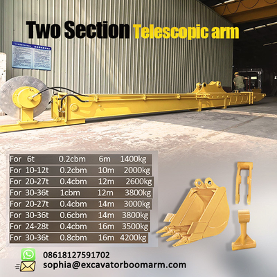 CAT CAT320 Ekskavatör Teleskopik Bom 14 Metre HG785 Q355B