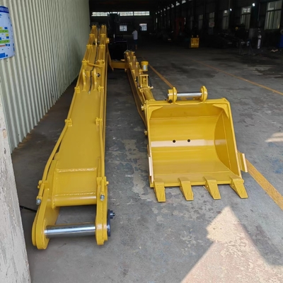 Sarı CAT 320C Uzun Erişimli Ekskavatör Bomları Alaşımlı Çelik Pratik 18M