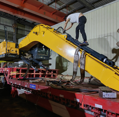 Amfibi Ekskavatör Uzun Erişimli 14M, CAT320 Uzun Bom Kolu Nehri Kazıyor