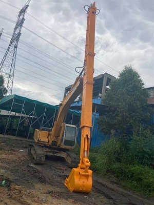 Hitachi Komatsu Kobelco Doosan için 10-36Ton Ekskavatör Teleskopik Bom ve Kol 25 Metre Erozyon Önleyici