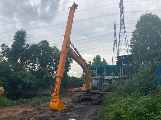 Hitachi Komatsu Kobelco Doosan için 10-36Ton Ekskavatör Teleskopik Bom ve Kol 25 Metre Erozyon Önleyici