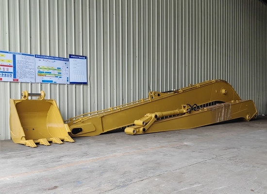 Kullanıma dayanıklı kazıcı uzun menzilli Boom 15m 16m 17m 18m Q355B Q690D Cat Kobelco için