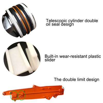 Yüksek Güçlü 0.1CBM Hitachi Komatsu Kato kediler için kazıcı kaydırma kolu teleskopik kol teleskopik patlama kazıcı patlama kol kazıcı uzun uzatma kol uzun uzatma patlama