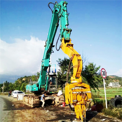 Ucuz 45-70 Ton Ekskavatör Yığın Sürücü Boom Makinesi 18M Yaprak Yığın Vibro Çekiç İsteğe bağlı SK450 SK460 SK480 SK495