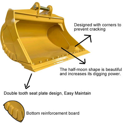 Daha Uzun Yaşam Süresi Kediler Komatsu Hitachi Kazıcı Çamur Kovası