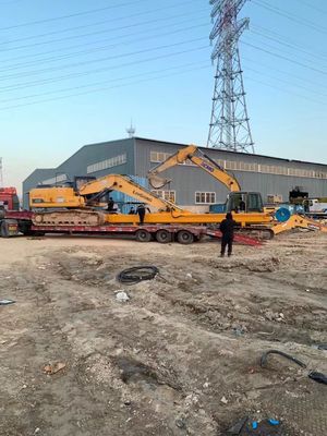 Yüksek dayanıklılıklı kazıcı PC350 iki aşamalı teleskopik dalga kolu tüpü LG700 malzeme konfigürasyonu takma kova derin çukur inşaat operasyonu 35T