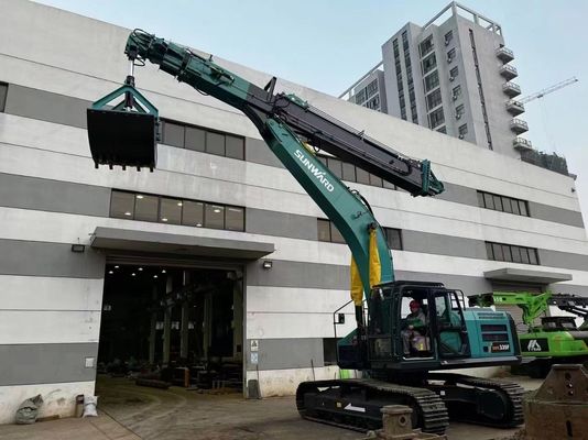 Ekskavatör Üç Bölüm Çökme Kolu Hyundai R225 Özel 25T-45T Yüksek bina yıkım projesi Q355B
