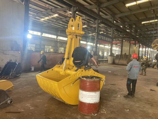 Modele göre özelleştirilebilir yükleme kazıcı Clamshell kovası Büyük kapasiteli malzemeler