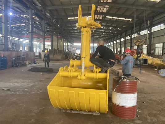 Modele göre özelleştirilebilir yükleme kazıcı Clamshell kovası Büyük kapasiteli malzemeler