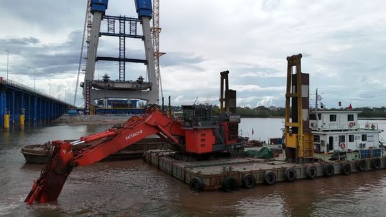 KOBELCO Hitachi için kova ve silindirli uzun kollu kazıcı kolu