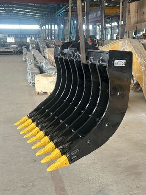 Hot Sale Excavator Rake Bucket  Excavator Attachments Root Rake Bucket  Customized for Excavator