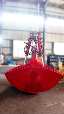 Kazı makinesi Hidrolik Clamshell Grab Bucket, Çifte Silindir Tasarımlı Shell Bucket for Dredging, Loading and Earthmoving