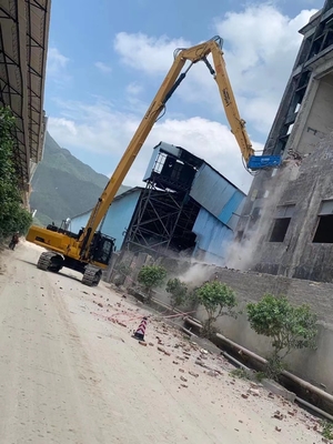 CE sertifikası PC450 CAT320 Beton Ekskavatör Uzun Erişimli Yıkım Ataşmanları Çubuk Çok Sahne Dayanıklı