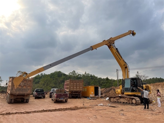 CAT320D için Ekskavatör Teleskopik Kol 14M Teleskopik Kepçe Kol Ekskavatör uzun erişim