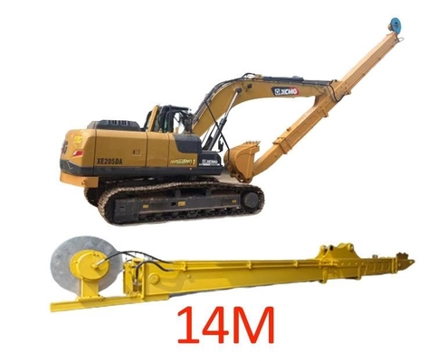 Komatsu PC200 Sağlam Hidrolik Teleskopik Ekskavatör Bomu 14m Uzun Mesafeli Kovalı