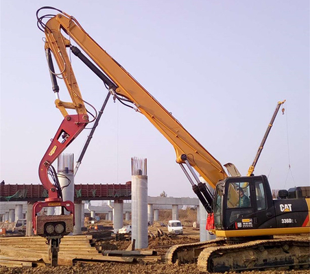 CAT Kobelco Hitachi için Kıyı Ekskavatörü Kazık Sürme Bomu 7.5 Ton 400RPM