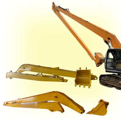 Sarı Kırmızı Uzun Uzaylı Kazıcı 19m 20m 21m 22m Cat Komatsu Hitachi için