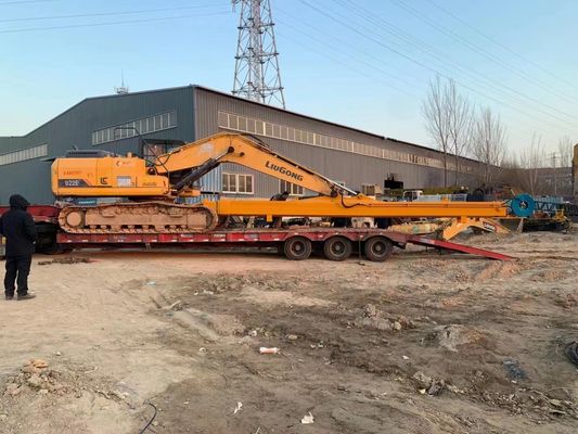 Yüksek katlı bina yıkım projesi için Hyundai R350 kazıcı iki aşamalı yıkım kolu Q355B